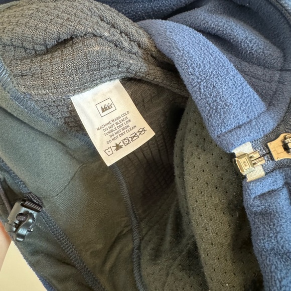 REI outdoors mens blue fleece Sweater vest size large - Picture 5 of 10